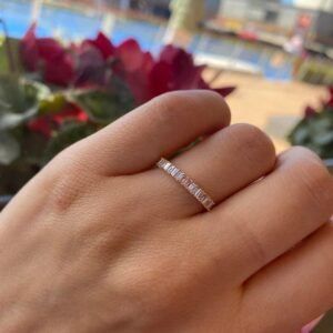 0.27 Karat Baget Pırlanta Yüzük - Mim Diamond