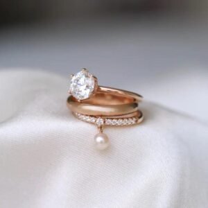 PEARL DANGLE RING - Mim Diamond