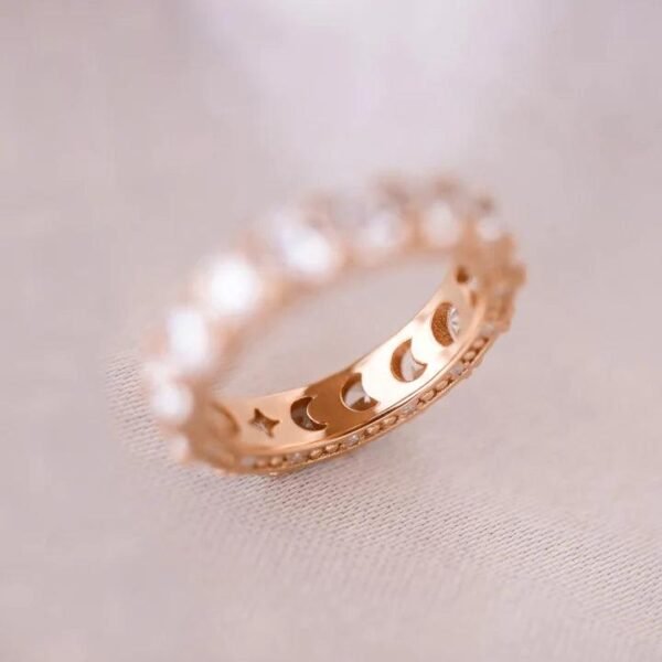 MOON PHASES ETERNITY BAND - Mim Diamond