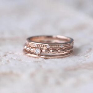 DAINTY MILGRAIN BAND - Mim Diamond