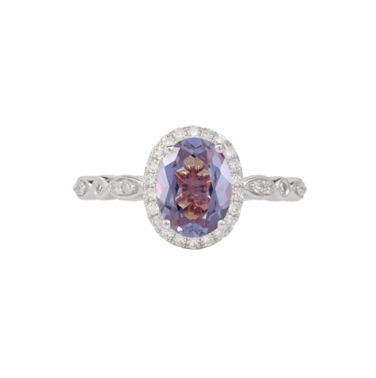 Vintage Oval Alexandrite Işık Halkası Yüzük - Etamin