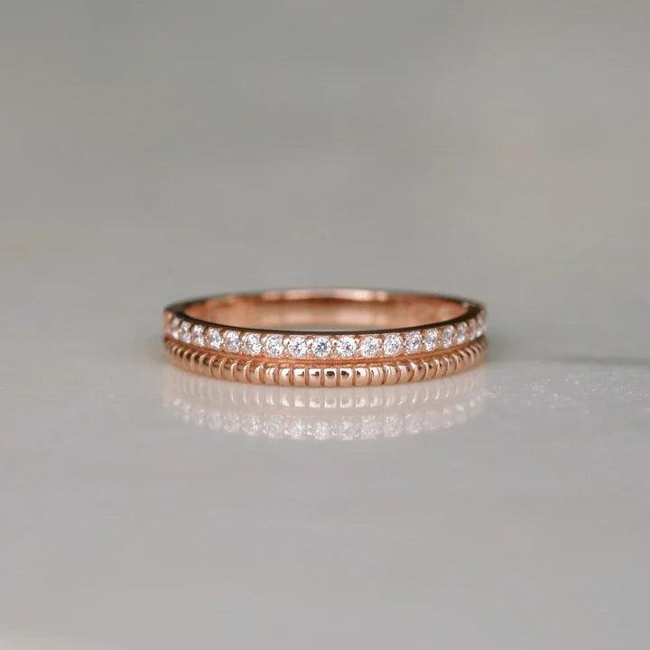 DUO PAVE BAND - Mim Diamond